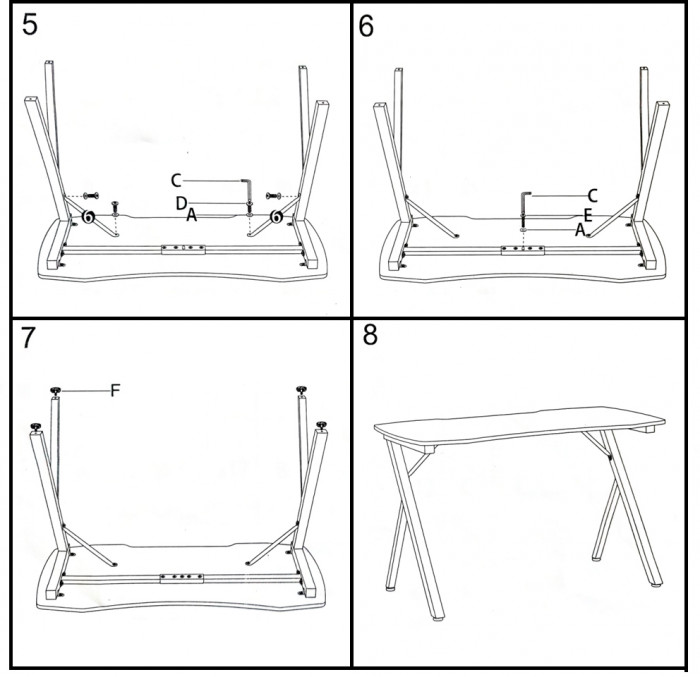 Два игровых стола Мебель--24 GT-2310, белый