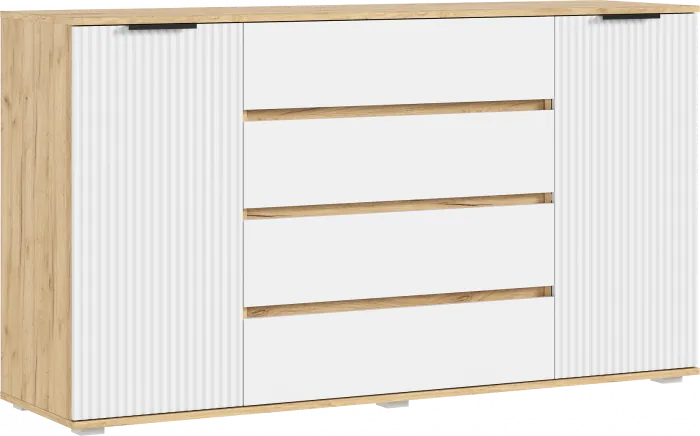 Модульная спальня Марвэл, Дуб крафт/Браш вайт