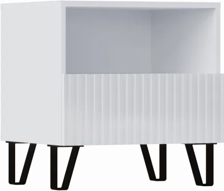 Оливия Тумбы прикроватные 1 ящик, 2 шт (Графит, Графит Софт)