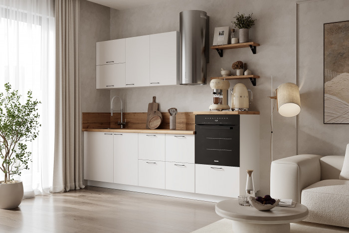 КГ ШВ 600 Белый софт матовый/Белый гладкий Арника РМ