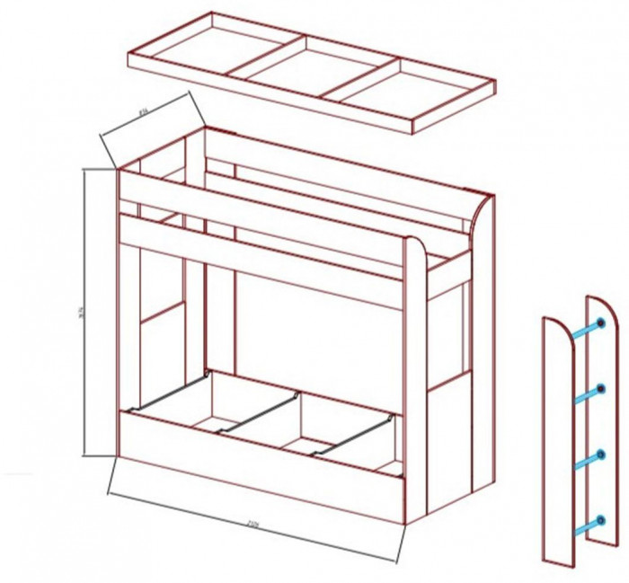 Карамель 75 кровать-диван Бодега Светлый / Ткань Escada  Ochra
