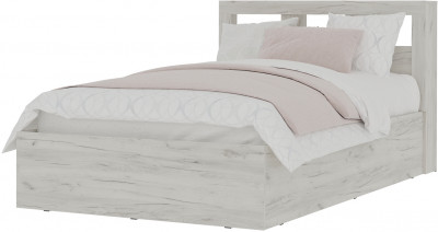 Гранд кровать 1,2  (1.272х0,950х2,210) дуб крафт белый