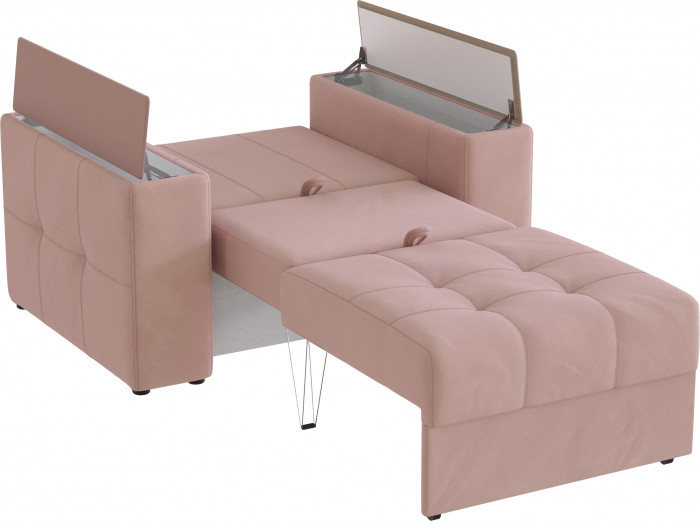 Кресло-кровать "Нави", Пыльная роза/МДФ пудра
