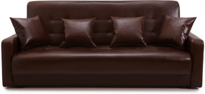 Диван Аккорд 120 коричневый , пружинный блок Боннель
