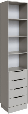 Шкаф Мадрид торцевой (0,35) с 4 ящ, Кашемир