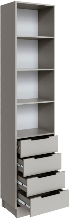 Шкаф Мадрид торцевой (0,35) с 4 ящ, Кашемир