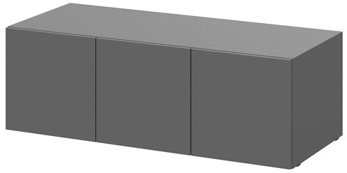 антресоль Берген А-1200 серый графит/серый графит