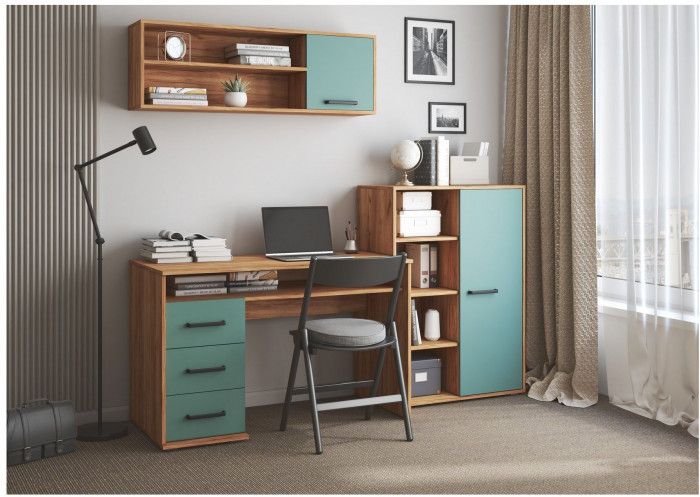 Уголок школьника Паскаль СТ-104 Крафт золотой/Глиняный серый