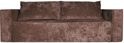 Диван-кровать Лофт Люкс Плюш, еврокнижка, пружинный блок,140х195, коричневый