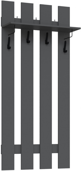 Набор мебели для прихожей "Мадрид", Мокко/Графит серый