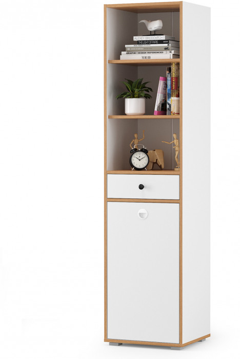 Вуди Компоновка № 22, белый премиум/дуб крафт золотой