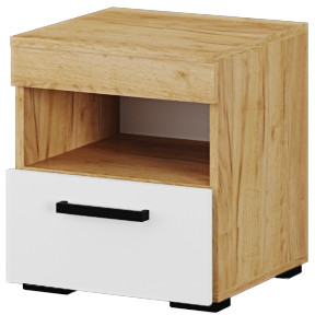 Спальня Адель, набор 2, Крафт серый/Крафт белый