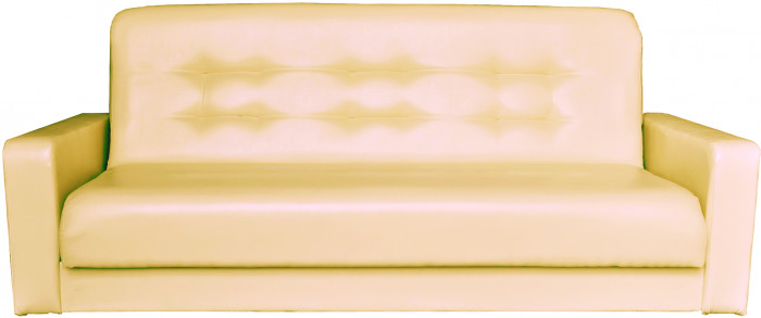 Диван Аккорд 120 бежевый, пружинный блок Боннель