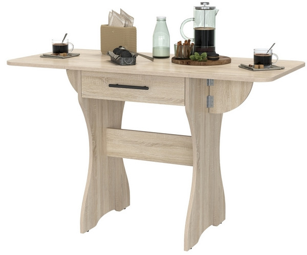 Стол обеденный раскладной с ящиком 6-02.120ТМдубсон, дуб сонома