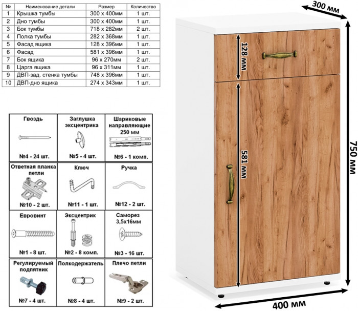 Лидер-8 Стол + Полка + Тумба МД 3.15 + Пенал МД 21Б, цвет белый шагрень/крафт золото, ШхГхВ 245х50/37,5х75/190 или 115х160/50х75/190 см., НЕ ун. сб.