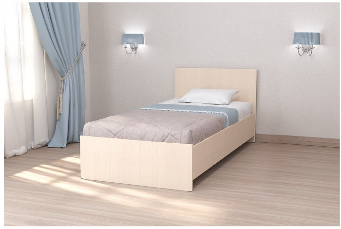 Кровать арт.032, низкий щиток, 90 (Дуб Белфорт)