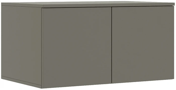 Прямая композиция шкафов Норд, Графит/Графит софт