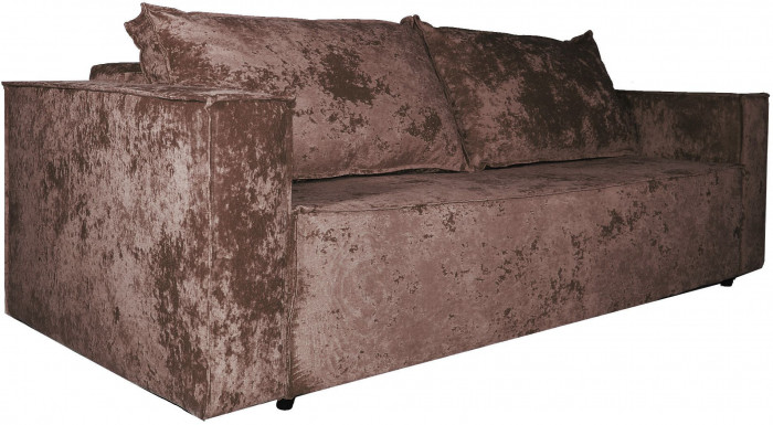 Диван-кровать Лофт Люкс Плюш, еврокнижка, независимый пружинный блок,140х195, коричневый
