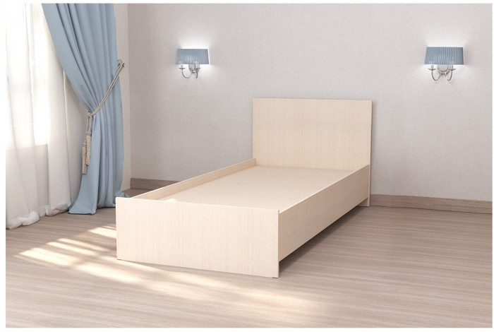 Кровать арт.032, низкий щиток, 90 (Венге линум)