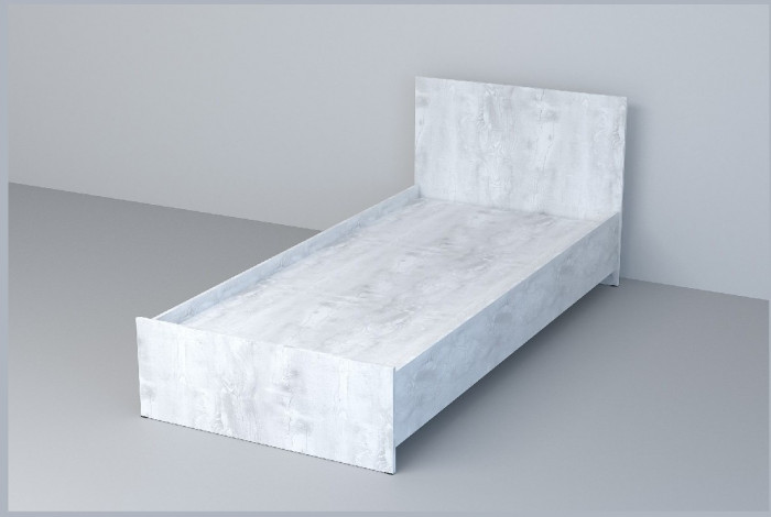 Кровать арт.032, низкий щиток, 90 (Венге линум)