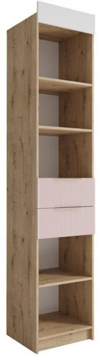 Модульная детская Лавис, композиция 4, Белый/Белый софт / Персик софт