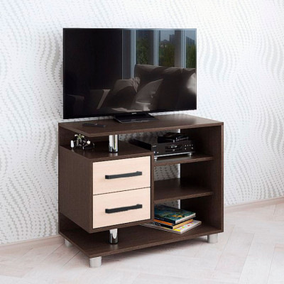 Тумба ТВ 011 (2я) (800*665*430) венге/дуб молочный