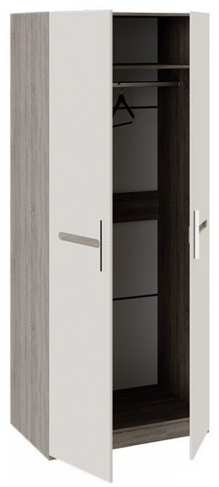 Фьюжн ТД-260.07.02 Шкаф для одежды (Белый глянец, Венге Линум)