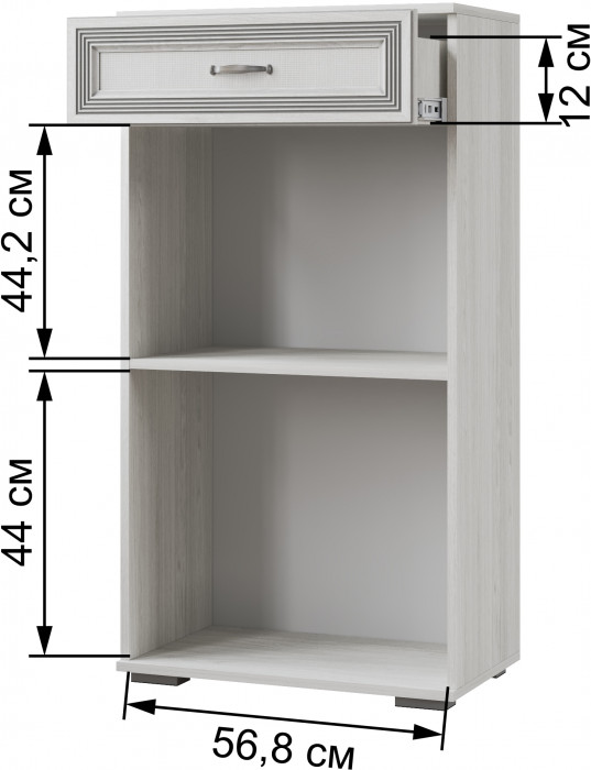 Ливорно Обувница ЛО-30 ясень анкор светлый патина серебро