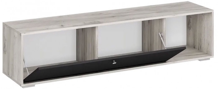 мс для гостиной Нанси ТБ-1600 дуб крафт серый/софт черный