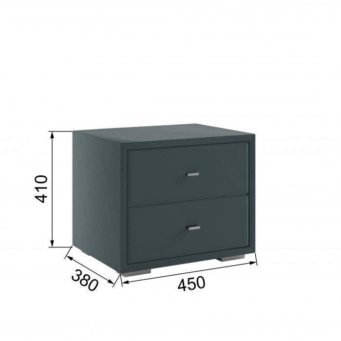 Тумба прикроватная интерьерная серый