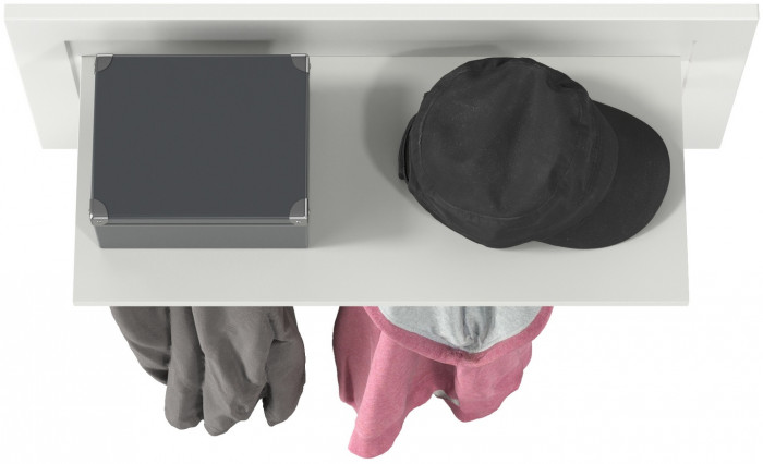 Остин 15.12 Вешалка, белый шагрень