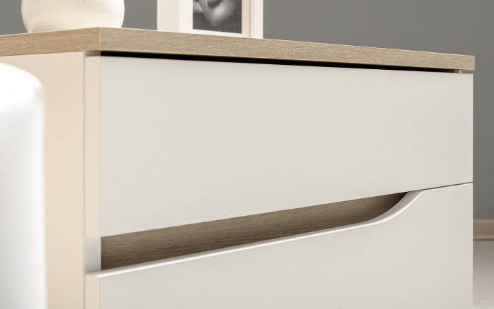 Муссон Кровать 11.41 + ортопед + 16.03 + 13.97 + Зеркало СВК + Тумба ТВ 13.276, цвет белый/чёрный/дуб эндгрейн элегантный, сп. м. 1600х2000 мм., б/м