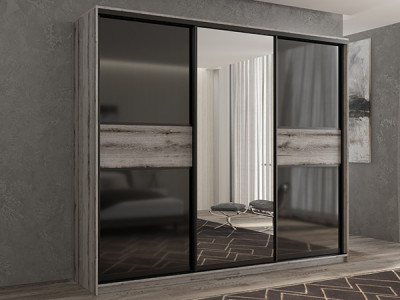 Шкаф-купе Кааппи 9 Эвок Окаменелый 200х60х230 см