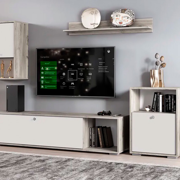 мс для гостиной Нанси ПЛ-1000 дуб крафт серый