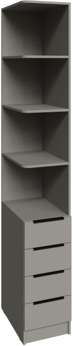 Угловое завершение Мадрид (0,35) с 4 ящ. левое, Мокко