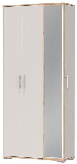 Прихожая 2-3421дкз/к.с Домино-мини, цвет дуб крафт золотой/кашемир серый, ШхГхВ 88х36х202 см., универсальная сборка