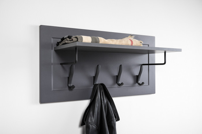 Остин Прихожая 31, серый графит/дуб крафт золотой