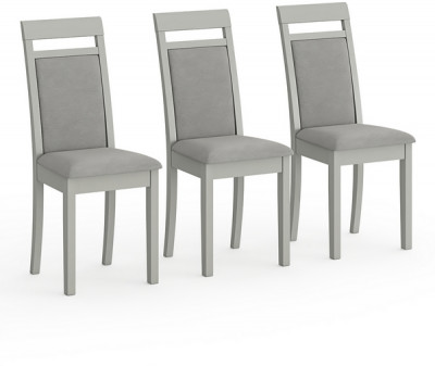 Три стула Мебель--24 Гольф-12 разборных, серый
