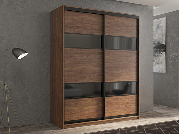 Шкаф-купе Кааппи 7 Морское Дерево Винтаж 140х60х230 см