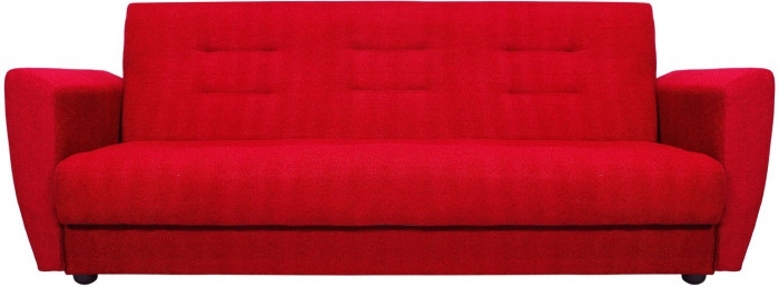 Раскладной диван-кровать, прямой, книжка, цвет красный, Лира 120х190
