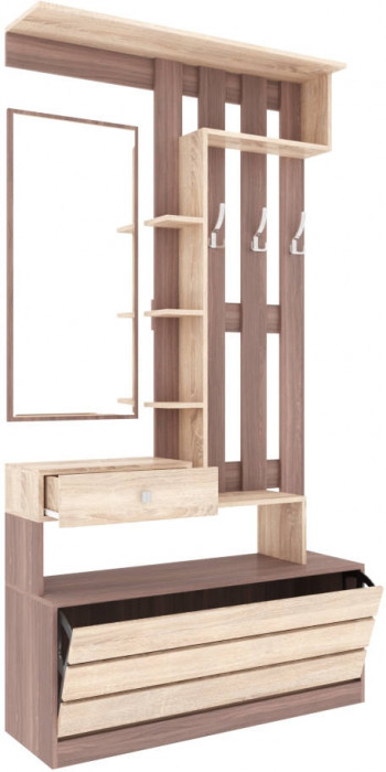 Ямайка Центральная секция ЯПЦС-1 (1100*2100*350) ясень шимо/дуб сонома