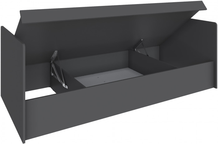 Кровать Мадрид (0,9) с подъемным механизмом, Графит серый