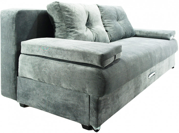 СПБ Диван-еврокнижка Амстердам мини люкс серый