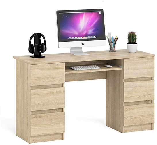 Мори компьютерный стол МС-2, дуб сонома
