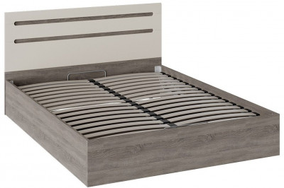 Фьюжн ТД-260.01.04 Кровать с подъемным механизмом (Бежевый, Дуб Сонома трюфель)