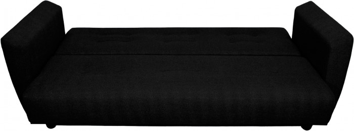 Диван Лира 140 черный ППУ