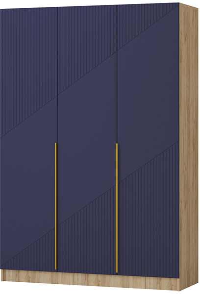 Шкаф Авис 1,5 (№1), Крафт золотой/Сапфир