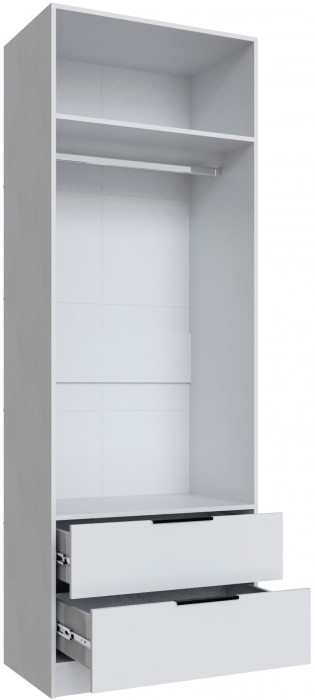 Шкаф Мадрид (0,8) с 2 ящ. без зеркала, Белый