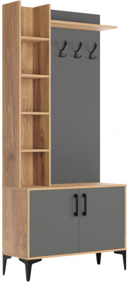 Прихожая Пекин, Дуб Крафт Золотой, Графит