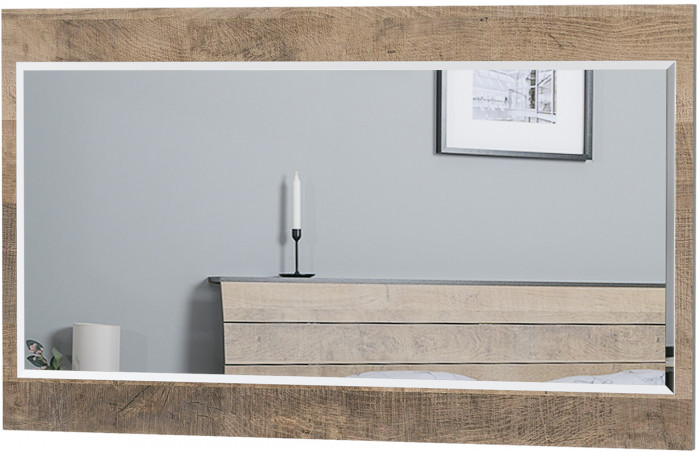 Трувор 15.30 Зеркало, цвет дуб гранж песочный/интра, ШхГхВ 50х2х84 см., может крепиться или горизонтально или вертикально